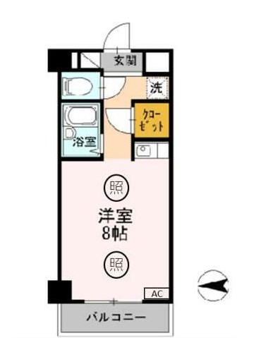 姫路市北条口のマンションの間取り