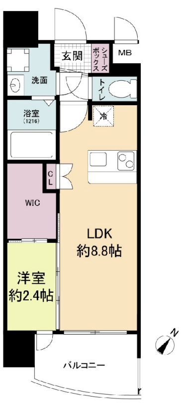 【セレニテ阿波座ミラクの間取り】