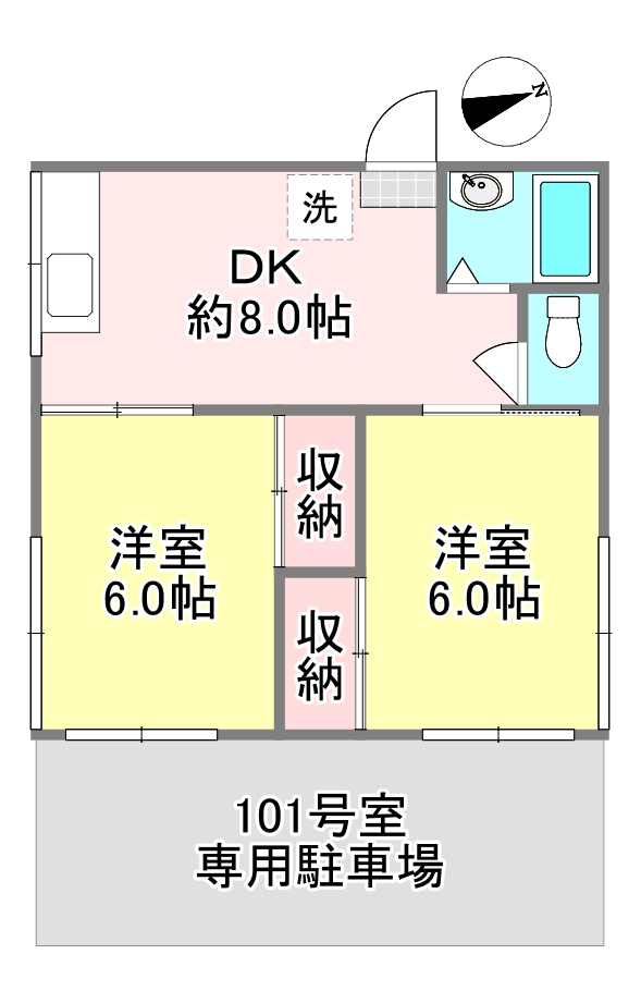 春日部ハイツの間取り