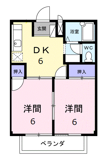 メゾン西川越の間取り