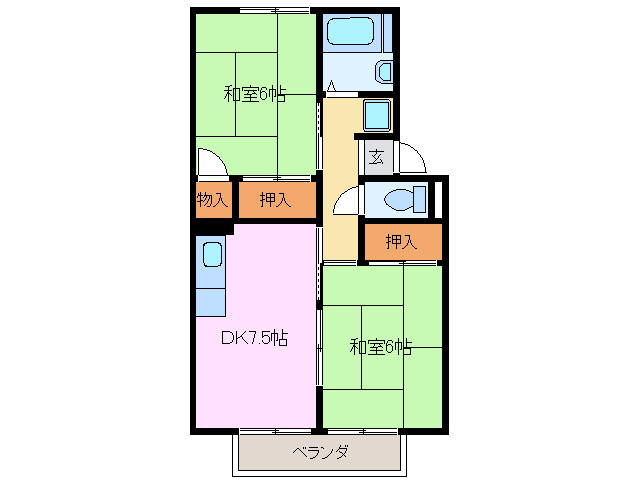 プレジール前山の間取り