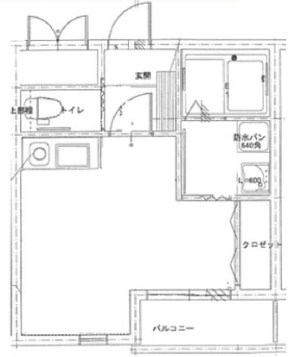 尼崎市栗山町のマンションの間取り