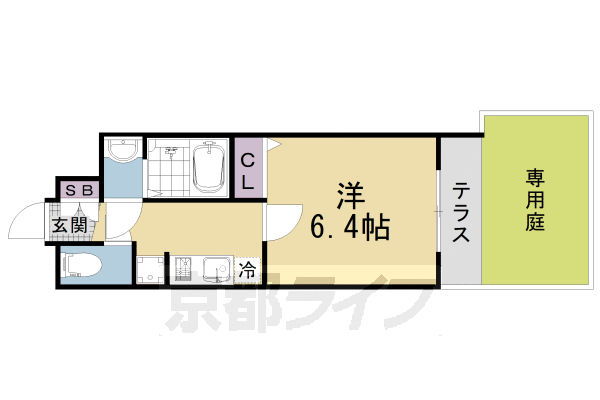 ヴィラ四条大宮の間取り