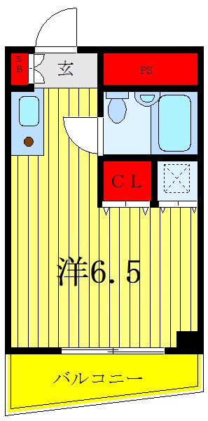 北区赤羽南のマンションの間取り