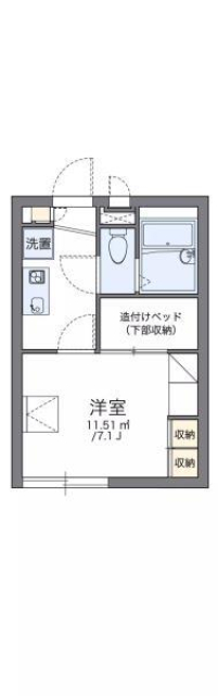 松山市雄郡のアパートの間取り