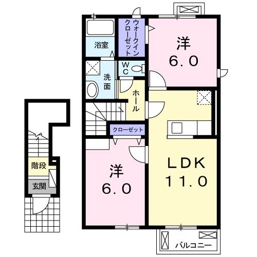 エレガンテ　Ｃの間取り