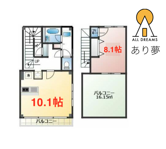 横浜市中区宮川町のマンションの間取り