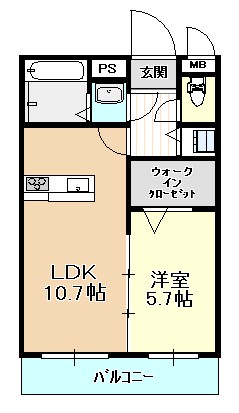 ラティア土井の間取り