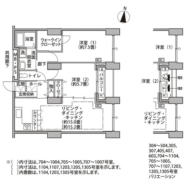 東雲キャナルコートＣＯＤＡＮ１４号棟の間取り