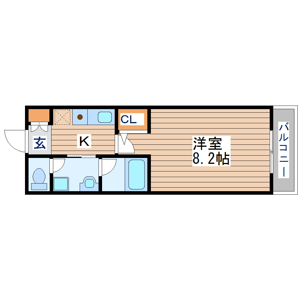 【チェンピー榴岡IIの間取り】