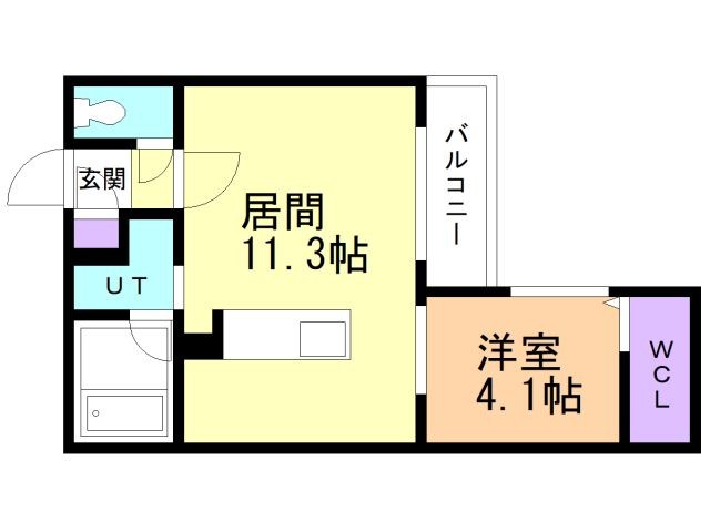 ＡＬＰＨＡ新札幌の間取り