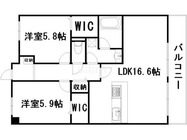 クリスタ京都の間取り