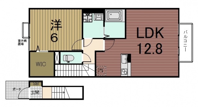 リビングタウン唐崎 A棟の間取り