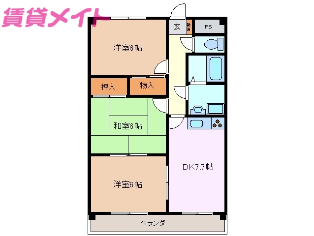 サンモール・Ｔの間取り