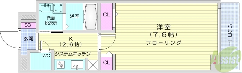 カナール・レジデンス笠神の間取り