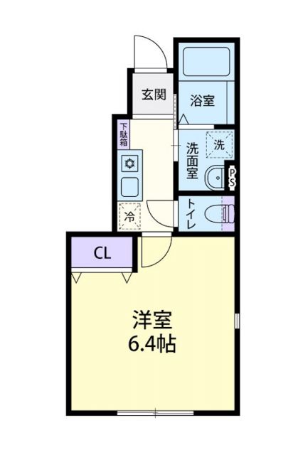 栃木県栃木市平井町（アパート）の賃貸物件の間取り