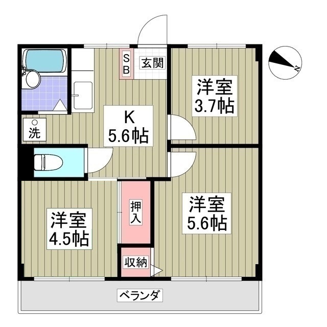 エフィール本庄児玉の間取り