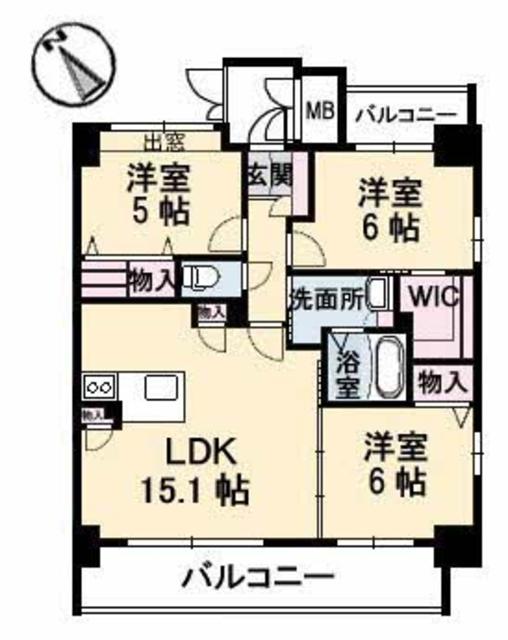 グランマスト海岸通りの間取り