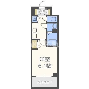 【アドバンス大阪城北ルミウスの間取り】