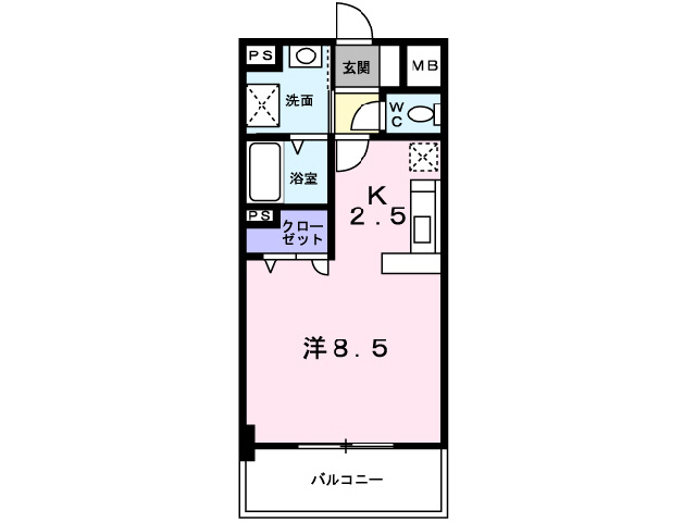 ロイヤルビーズ駅南の間取り