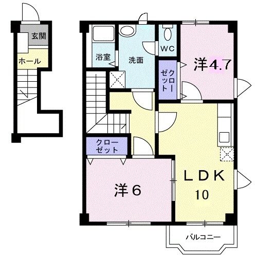 プロスペールマエタＡの間取り