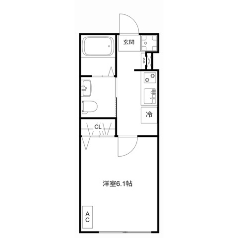 八王子市大塚のアパートの間取り