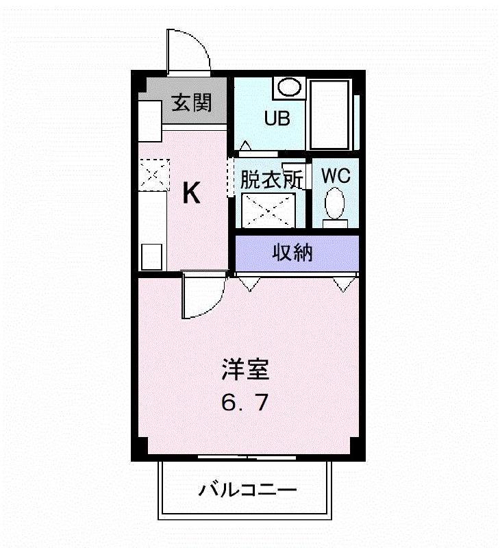 コーポラスさつきの間取り