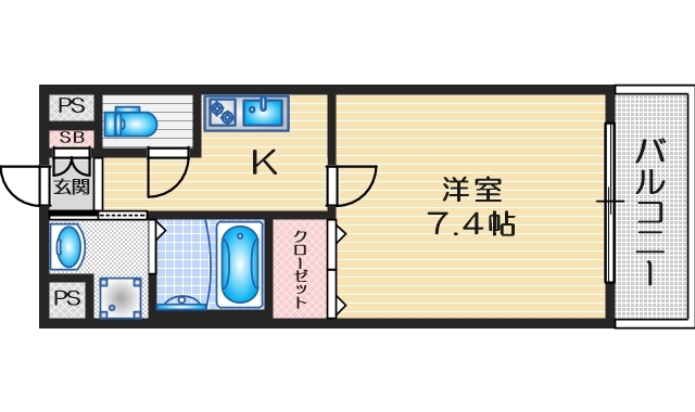 【ロイヤルクイーンズパーク吹田片山町の間取り】