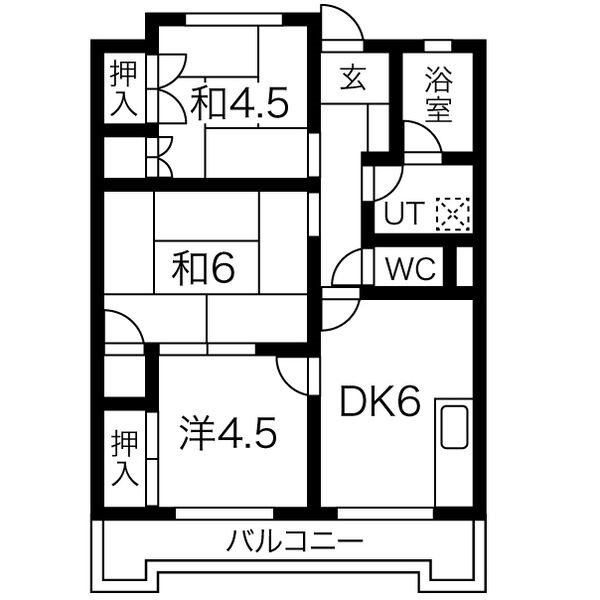 ドミールナカザワの間取り