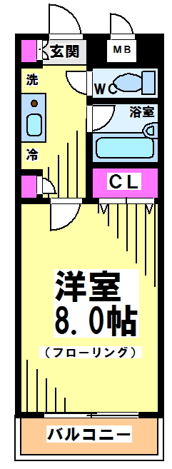 調布市東つつじケ丘のマンションの間取り