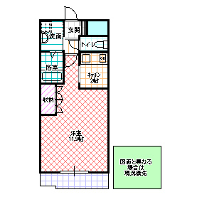 水戸市見川町のアパートの間取り