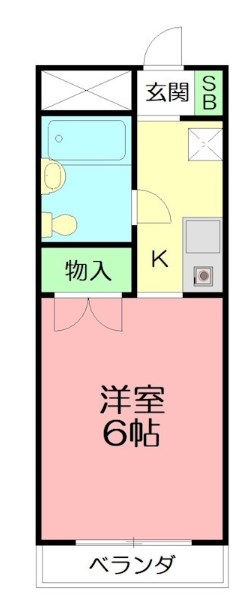 秦野市曽屋のマンションの間取り