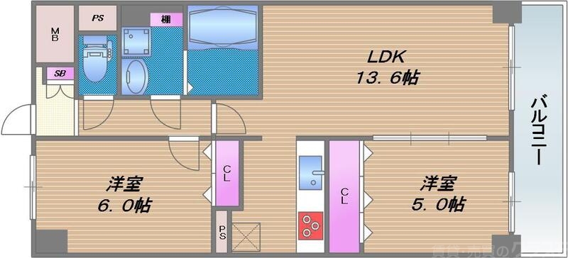 fーエフーTAMATSUKURIの間取り