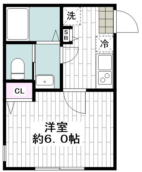 横須賀市鷹取のアパートの間取り