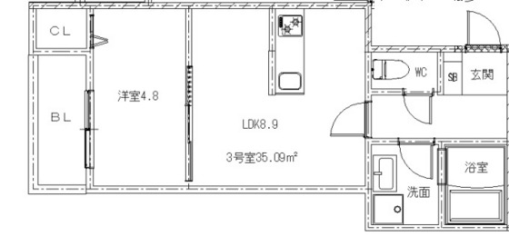 Ｋ－ＲＥＳＩＤＥＮＣＥ（旧リタリッチ壱番館）の間取り