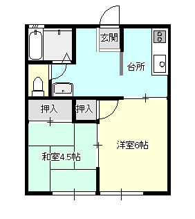 ネオハイツ鹿島の間取り