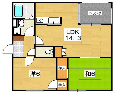 ルシール森田の間取り