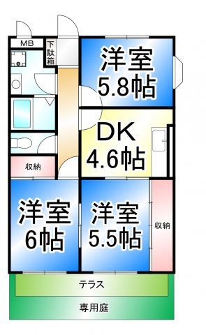 エヴァーグリーン2000の間取り