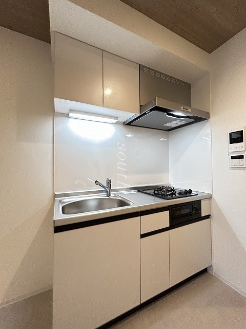 キッチン　グリル付き２口コンロ