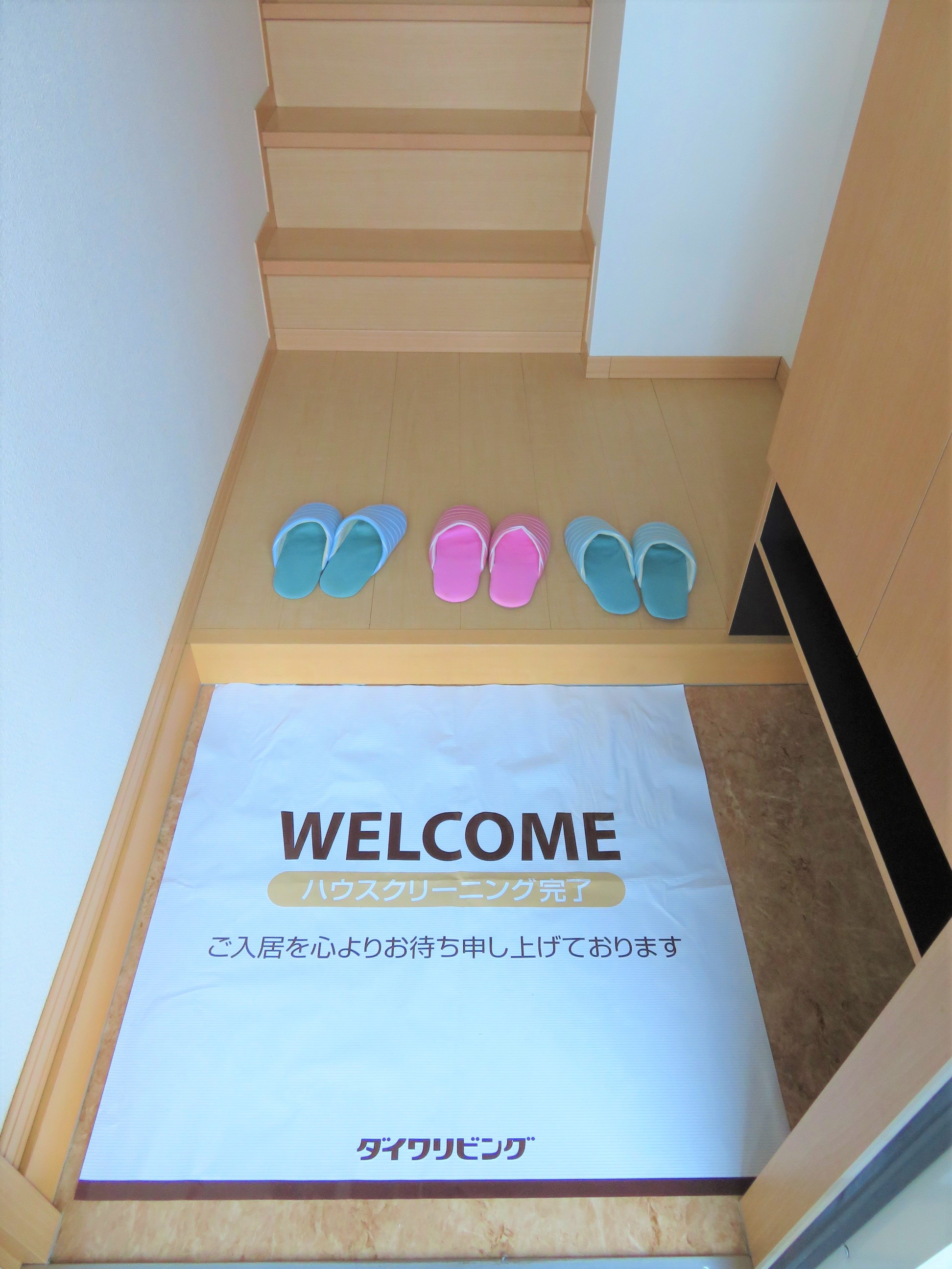 玄関　シューズボックス付き玄関です！