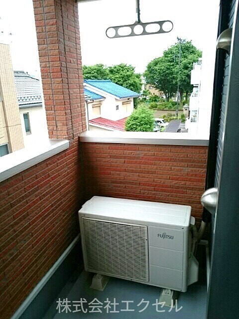 バルコニー　南向きです。