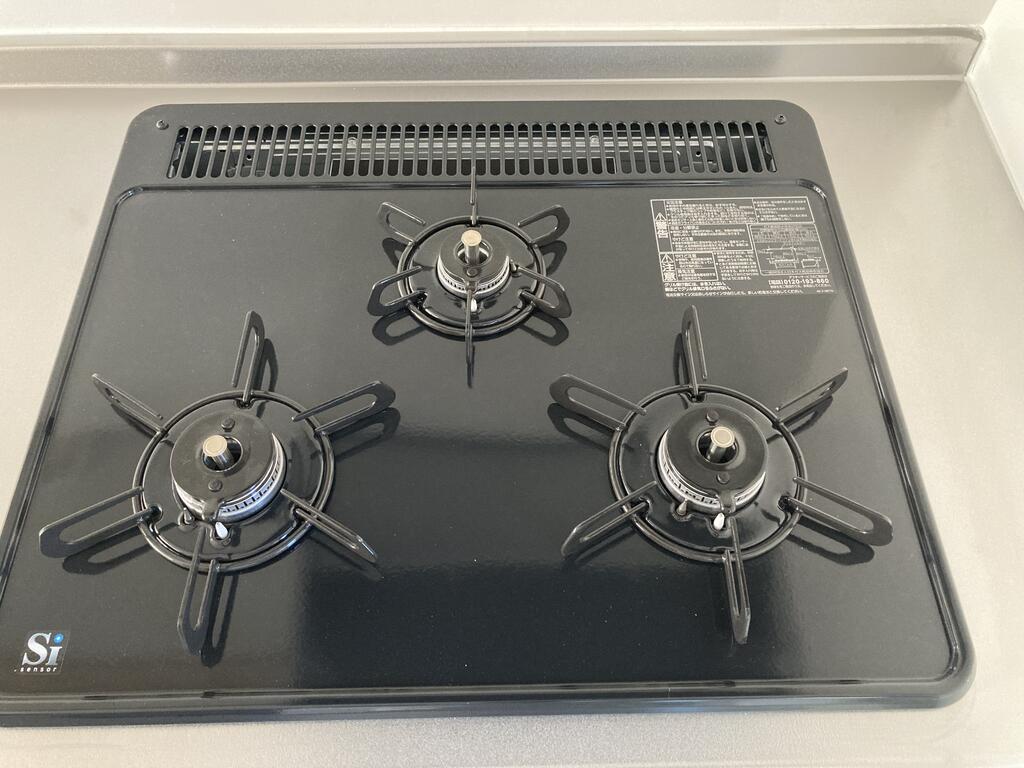 キッチン　３口コンロです！