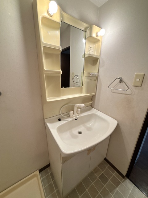 洗面設備　★シャワー付洗面台で朝の身支度効率よく★