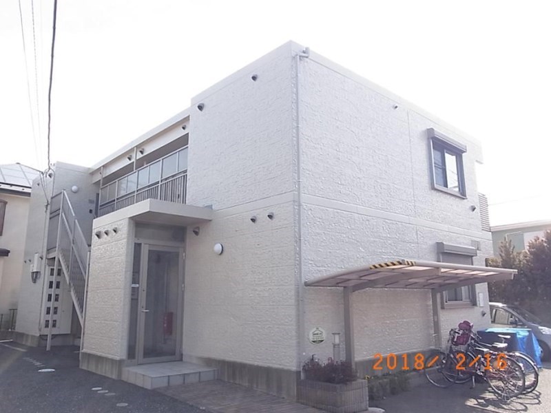 建物外観　ペットと一緒にお暮しいただけるアパートです。