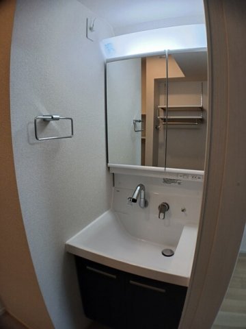 洗面設備　広い洗面スペース