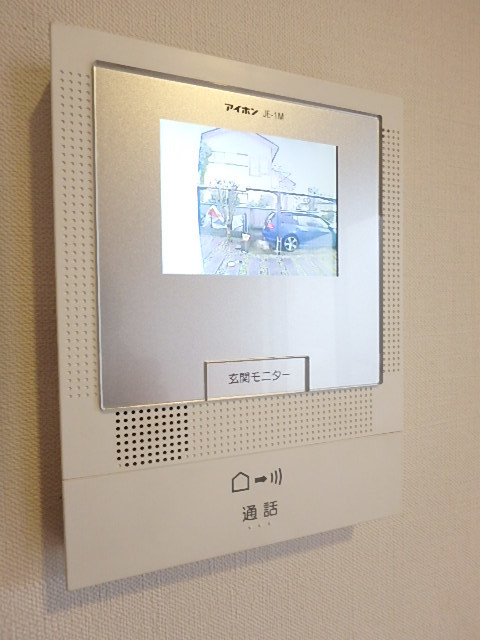 セキュリティ　来客時は、こちらで確認を。