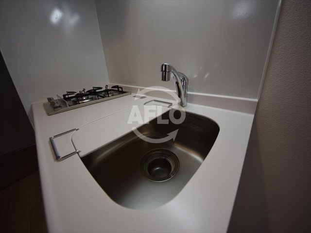 キッチン　クリスタルグランツ難波WEST　2口ガスコンロ