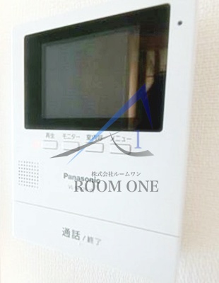 セキュリティ　モニター付きインターホンです。