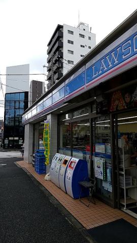 コンビニ　ローソン 新馬場南口店（コンビニ）まで80m