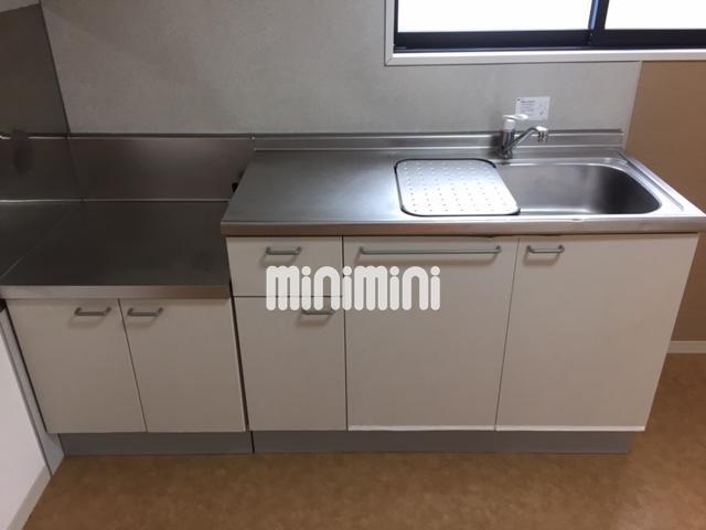 キッチン　２口ガスコンロ設置可能
